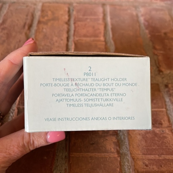 NIB PartyLite Timeless Texture Tealight Holder - Picture 5 of 5